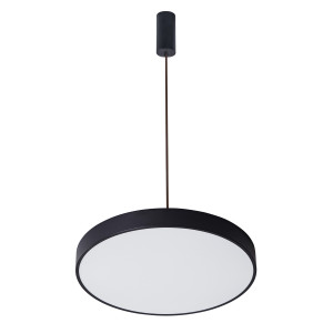 Lustra Orbital LED 30W 1800 lumeni metal/acril negru sablat Italux