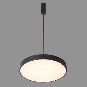 Lustra Orbital LED 30W 1800 lumeni metal/acril negru sablat Italux
