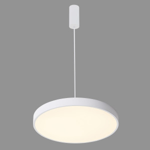 Lustra Orbital LED 60W 3600 lumeni metal/acril alb Italux
