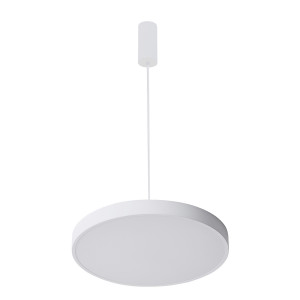Lustra Orbital LED 60W 3600 lumeni metal/acril alb sablat Italux