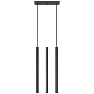 Lustra Pastelo 3xG9 metal negru tubular