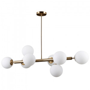 Lustra Raddi 8xG9 metal/sticla auriu Italux