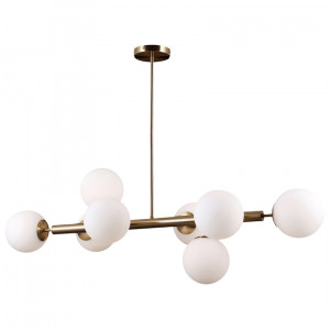 Lustra Raddi 8xG9 metal/sticla auriu Italux