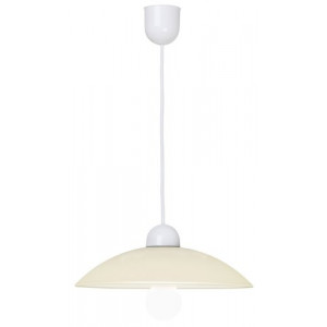 Pendul Cupola range 1xE27 acril/sticla alb Rabalux