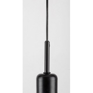 Pendul Dvora 3xE27 metal/sticla negru/fumuriu Rabalux