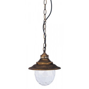 Pendul exterior Barcelona 1xE27 metal/sticla auriu antichizat Rabalux RBL8678