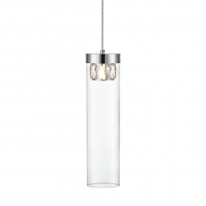 Pendul Gem 1xG9 metal/cristal crom Zuma Line