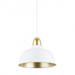 Pendul Mensa 1xE27 metal alb/auriu Zuma Line