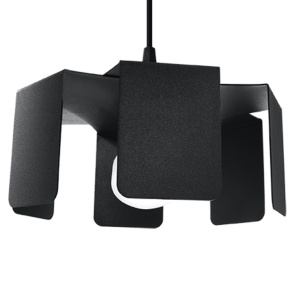 Pendul Tulip 1xE27 metal negru