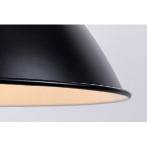 Pendul Wilbour 1xE27 metal negru/alb Rabalux