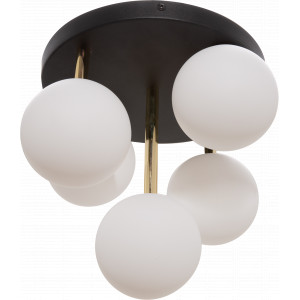 Plafoniera Ali 5xG9 metal/sticla negru/auriu Zuma Line 5645