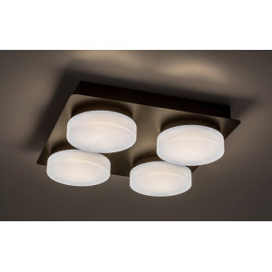 Plafoniera Attichus LED 21W metal/acril negru/alb Rabalux