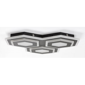 Plafoniera Bitsi LED 72W metal/acril negru/alb Rabalux