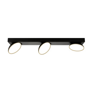 Plafoniera Castelio LED 15W 1140 lumeni metal/acril negru Italux