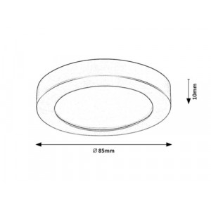 Plafoniera Coco LED 3W acril alb Rabalux