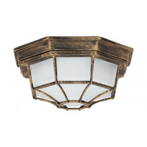 Plafoniera exterior Milano 1xE27 metal/sticla auriu antichizat Rabalux RBL8376