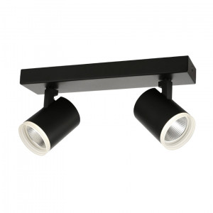 Plafoniera Helvia LED 10W 1000 lumeni metal/acril negru Italux