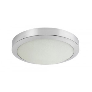 Plafoniera Klementine 2xE27 metal/sticla crom/alb Rabalux