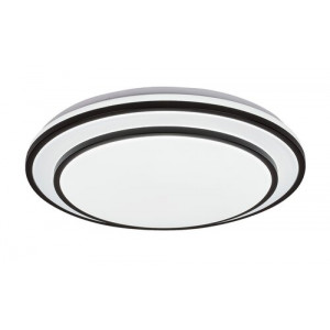 Plafoniera Lupita LED 40W metal/sticla negru/alb Rabalux