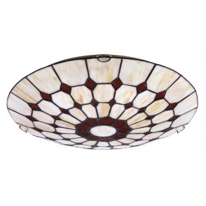 Plafoniera Marvel 2xE27 metal/sticla bronz/multicolor Rabalux