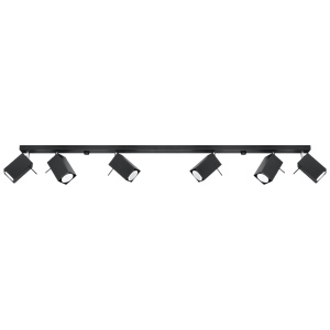 Plafoniera Merida 6xGU10 metal negru patrat