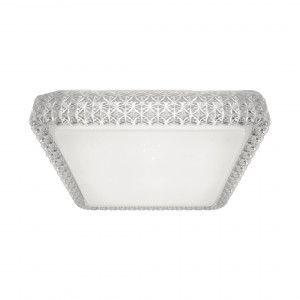 Plafoniera Moa LED metal/acril alb/transparent Zuma Line CL15068SQ-D40