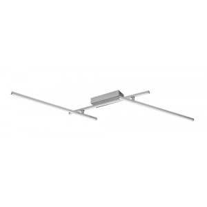 Plafoniera Negan LED 24W metal/acril argintiu/alb Rabalux
