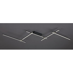 Plafoniera Negan LED 40W metal/acril argintiu/alb Rabalux