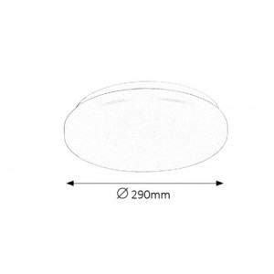 Plafoniera Rob LED 20W metal/acril alb Rabalux