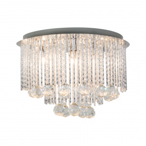 Plafoniera Sitano 6xG9 metal/sticla/cristal crom Zuma Line