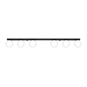 Plafoniera Yoli 6xG9 metal/sticla negru