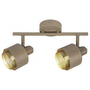 Spot bara Fedora 2xE14 metal maro/auriu Rabalux
