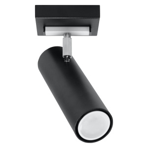 Spot Direzione 1xGU10 metal negru tubular