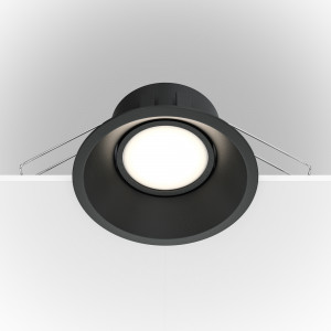 Spot incastrat Dot 1xGU10 metal negru Maytoni DL028-2-01B
