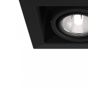 Spot incastrat Metal Modern 2xGU10 metal negru Maytoni