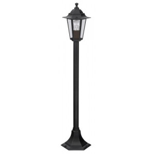 Stalp exterior Velence 1xE27 metal/sticla negru Rabalux
