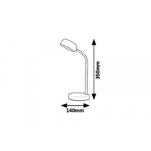 Veioza Berry LED 4.5W metal alb Rabalux