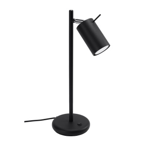 Veioza Ring 1xGU10 metal negru tubular