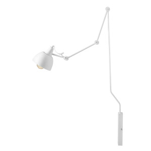 Aplica Aida C1 1xE27 metal alb Aldex