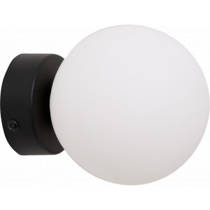 Aplica Ali 1xG9 metal/sticla negru Zuma Line