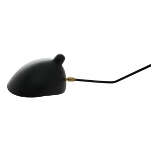 Aplica Davis 1xE27 metal negru Italux