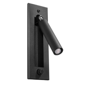Aplica Enif 1xG9 metal negru tubular