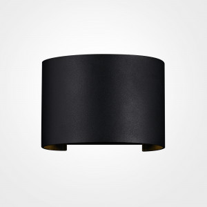 Aplica exterior Fulton LED metal negru rotund Maytoni