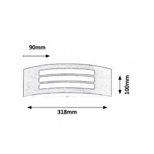 Aplica exterior Roma 1xE27 metal/acril auriu antichizat/alb Rabalux
