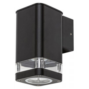Aplica exterior Sintra 1xGU10 metal/acril negru/transparent Rabalux RBL7955