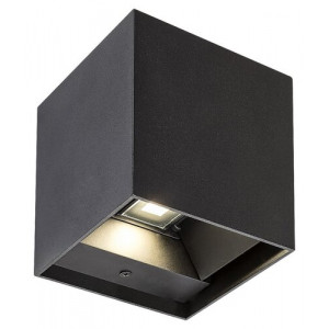 Aplica exterior Solin 1xG9 metal/acril negru Rabalux