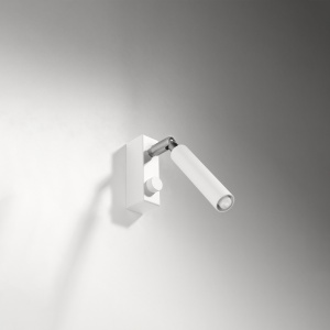 Aplica Eyetech 1xG9 metal alb tubular - Img 2