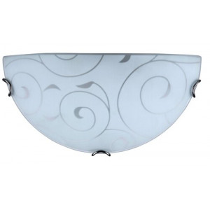 Aplica Harmony Lux 1xE27 metal/sticla crom/alb Rabalux RBL3851