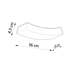 Aplica Hattor 2xG9 ceramica alb rectangular - Img 4