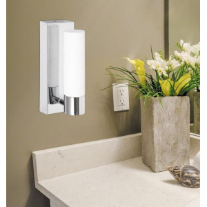 Aplica Jim LED 5W metal/sticla crom/alb Rabalux